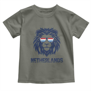 Cool Dutch Lion With Sunglasses Toddler T Shirt Netherlands Pride Gift