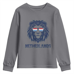 Cool Dutch Lion With Sunglasses Youth Sweatshirt Netherlands Pride Gift