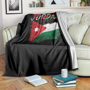 Vintage Jordan Pride Throw Blanket Proud Jordanian Roots Gift