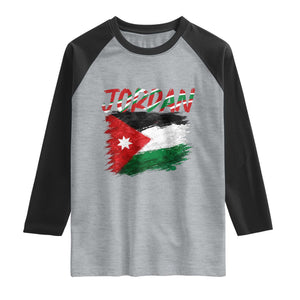 Vintage Jordan Pride Raglan Shirt Proud Jordanian Roots Gift