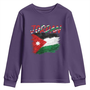 Vintage Jordan Pride Youth Sweatshirt Proud Jordanian Roots Gift