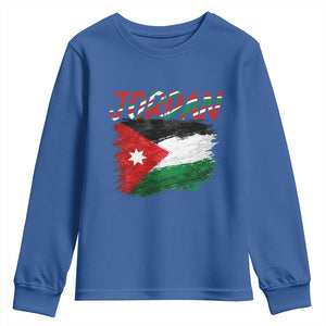 Vintage Jordan Pride Youth Sweatshirt Proud Jordanian Roots Gift