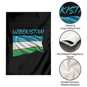 Vintage Uzbekistan Flag Garden Flag Proud Uzbek Roots Gift