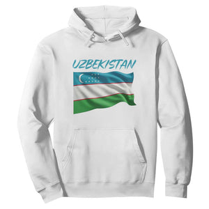 Vintage Uzbekistan Flag Hoodie Proud Uzbek Roots Gift