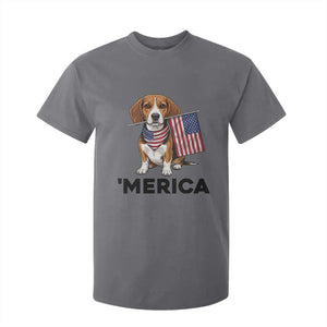 Patriotic Beagle Lover 4th Of July Dog T Shirt For Kid Merica Pride