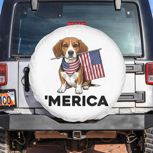 Patriotic Beagle Lover 4th Of July Dog Spare Tire Cover Merica Pride