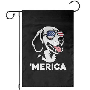 Funny Merica Beagle Lover 4th Of July Garden Flag Patriotic Dog Gift