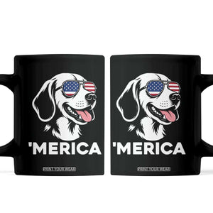 Funny Merica Beagle Lover 4th Of July Coffee Mug Patriotic Dog Gift