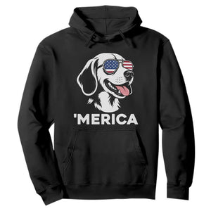 Funny Merica Beagle Lover 4th Of July Hoodie Patriotic Dog Gift