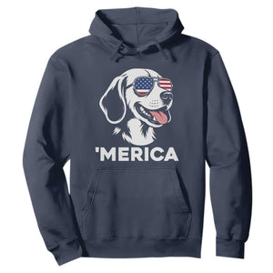Funny Merica Beagle Lover 4th Of July Hoodie Patriotic Dog Gift