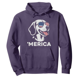 Funny Merica Beagle Lover 4th Of July Hoodie Patriotic Dog Gift