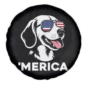 Funny Merica Beagle Lover 4th Of July Spare Tire Cover Patriotic Dog Gift