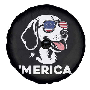 Funny Merica Beagle Lover 4th Of July Spare Tire Cover Patriotic Dog Gift