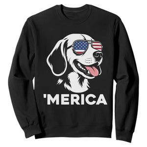 Funny Merica Beagle Lover 4th Of July Sweatshirt Patriotic Dog Gift
