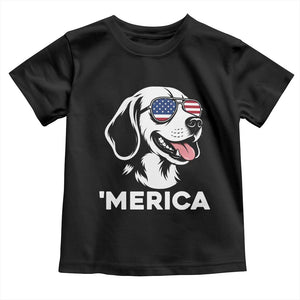 Funny Merica Beagle Lover 4th Of July Toddler T Shirt Patriotic Dog Gift