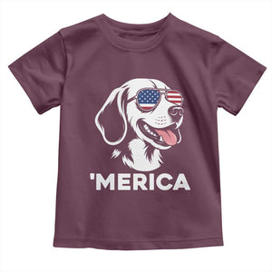 Funny Merica Beagle Lover 4th Of July Toddler T Shirt Patriotic Dog Gift