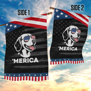 Funny Merica Beagle Lover 4th Of July Patriotic Garden Flag Dog Mom Dad Gift