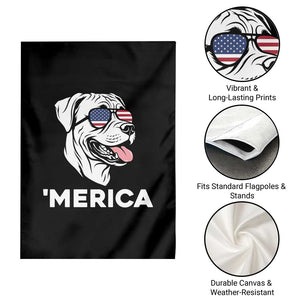 Patriotic Boxer Lover 4th Of July Dog Garden Flag American Flag Merica Pride