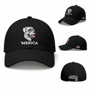 Patriotic Boxer Lover 4th Of July Dog Baseball Cap American Flag Merica Pride
