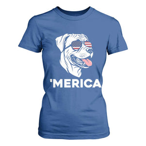 Patriotic Boxer Lover 4th Of July Dog T Shirt For Women American Flag Merica Pride