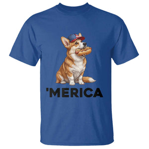 Funny Merica Corgi Lover 4th Of July T Shirt Patriotic Dog Gift