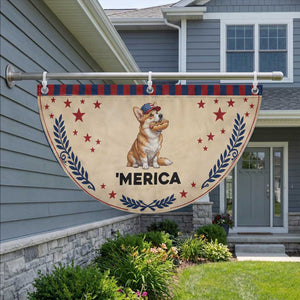 Funny Merica Corgi Lover 4th Of July Patriotic Fan Flag Dog Mom Dad Gift