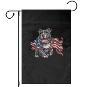 Patriotic Pitbull Dog USA Flag Garden Flag 4th Of July Pride