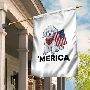 Merica Poodle Mom Dad Patriotic Gift Garden Flag 4th Of July Pride TS12 Print Your Wear