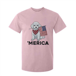 Merica Poodle Mom Dad Patriotic Gift T Shirt For Kid 4th Of July Pride