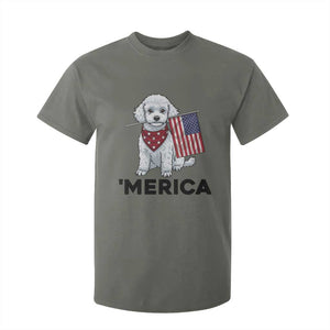 Merica Poodle Mom Dad Patriotic Gift T Shirt For Kid 4th Of July Pride