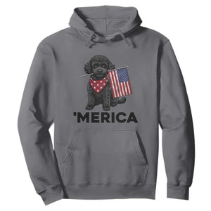 Merica Poodle Dog Lover Gift Hoodie Patriotic 4th Of July