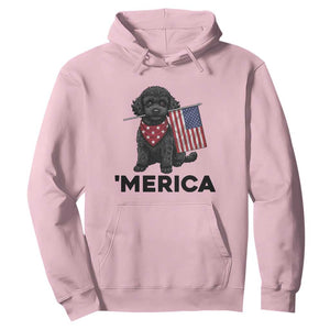 Merica Poodle Dog Lover Gift Hoodie Patriotic 4th Of July