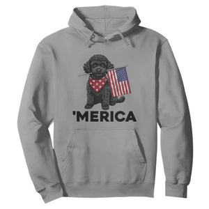 Merica Poodle Dog Lover Gift Hoodie Patriotic 4th Of July