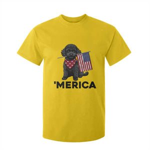 Merica Poodle Dog Lover Gift T Shirt For Kid Patriotic 4th Of July