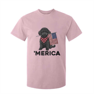 Merica Poodle Dog Lover Gift T Shirt For Kid Patriotic 4th Of July