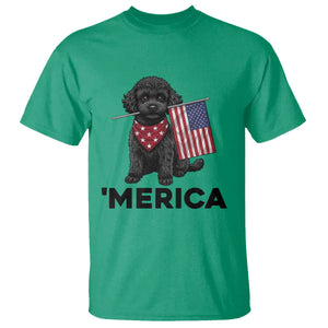 Merica Poodle Dog Lover Gift T Shirt Patriotic 4th Of July