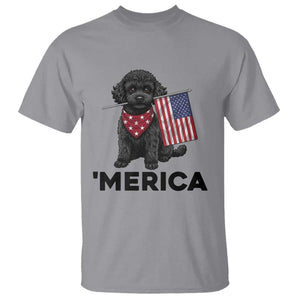 Merica Poodle Dog Lover Gift T Shirt Patriotic 4th Of July