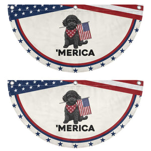 Merica Poodle Dog Lover Gift Patriotic Fan Flag 4th Of July