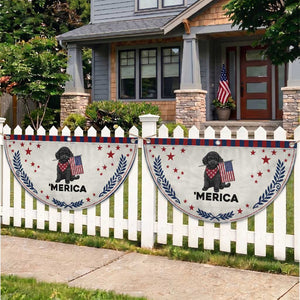 Merica Poodle Dog Lover Gift Patriotic Fan Flag 4th Of July