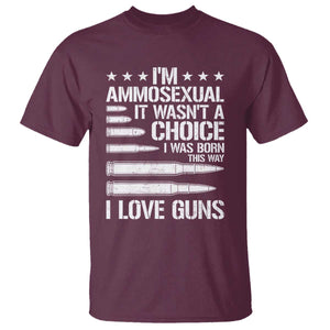Funny Im Ammosexual T Shirt American Freedom Second Amendment