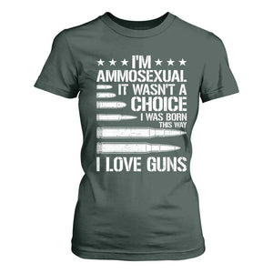Funny Im Ammosexual T Shirt For Women American Freedom Second Amendment