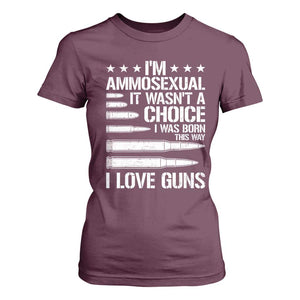 Funny Im Ammosexual T Shirt For Women American Freedom Second Amendment