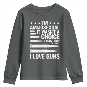 Funny Im Ammosexual Youth Sweatshirt American Freedom Second Amendment