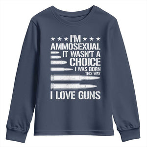 Funny Im Ammosexual Youth Sweatshirt American Freedom Second Amendment