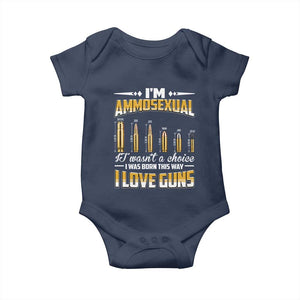 Funny Im Ammosexual Baby Onesie Second Amendment Patriotic Freedom Graphic