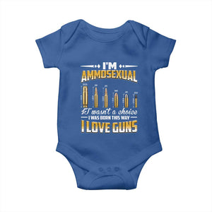 Funny Im Ammosexual Baby Onesie Second Amendment Patriotic Freedom Graphic