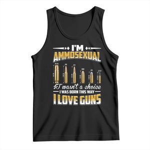 Funny Im Ammosexual Tank Top Second Amendment Patriotic Freedom Graphic