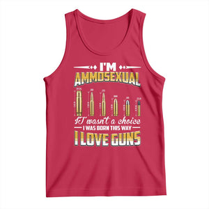 Funny Im Ammosexual Tank Top Second Amendment Patriotic Freedom Graphic