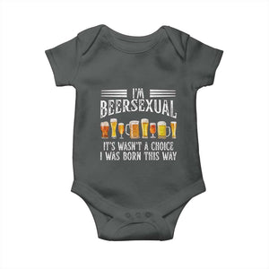 Funny Im Beersexual Baby Onesie Born This Way Beer Lover Graphic