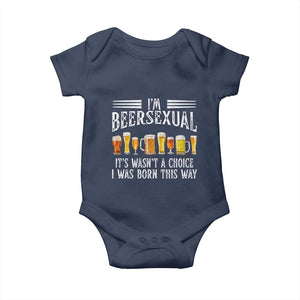 Funny Im Beersexual Baby Onesie Born This Way Beer Lover Graphic